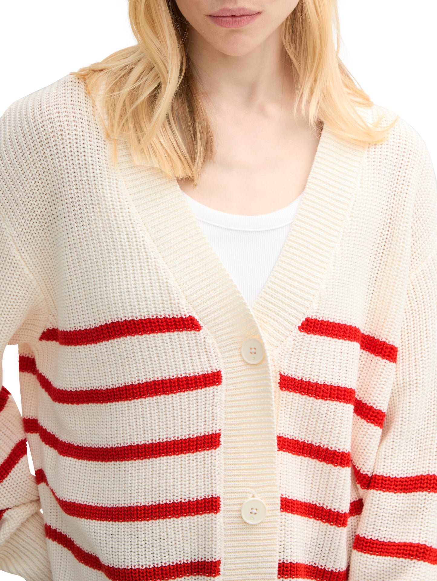 Strick Cardigan mit V-Ausschnitt