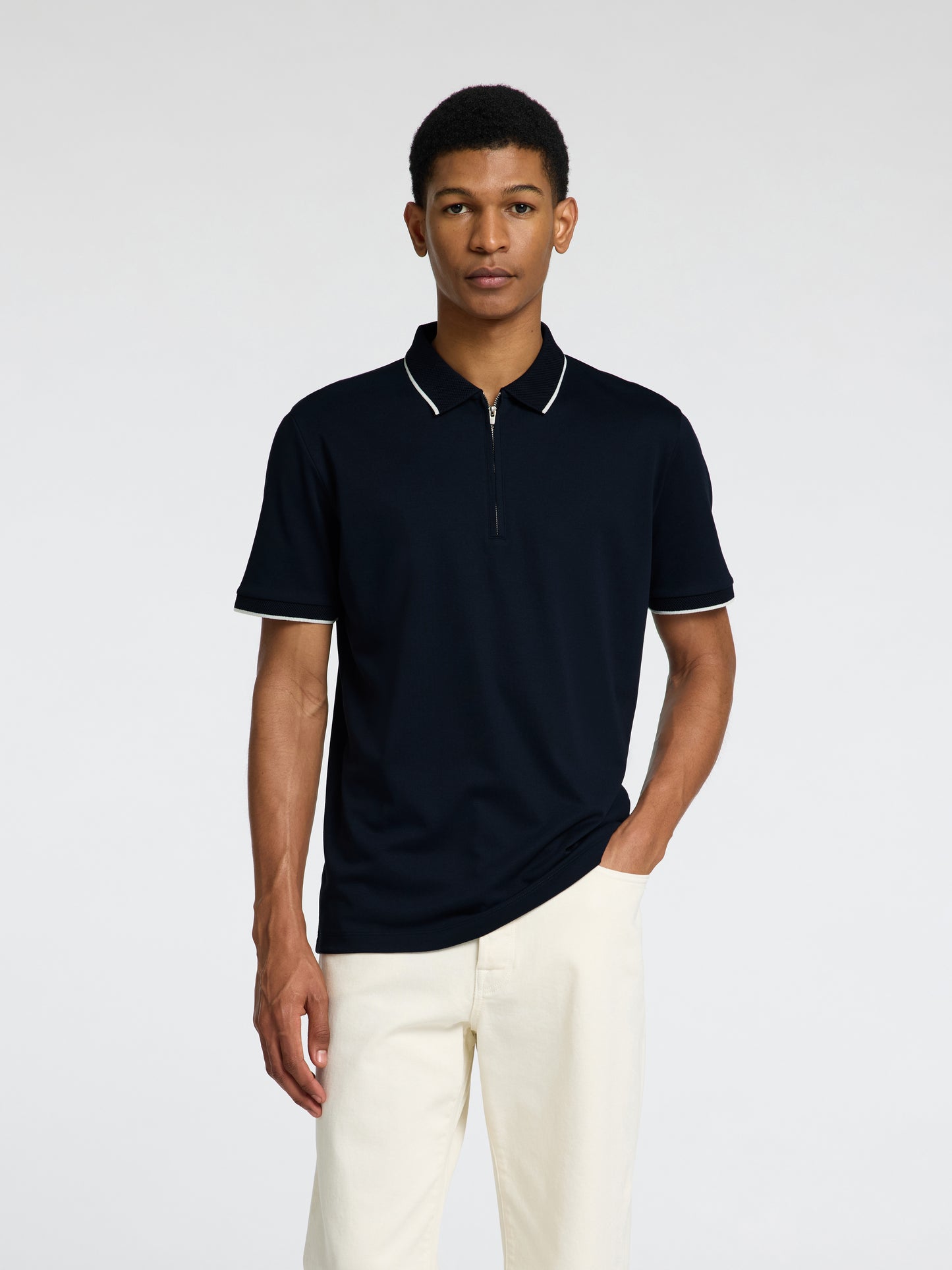 SLHFAVE SPORT ZIP SS POLO NOOS