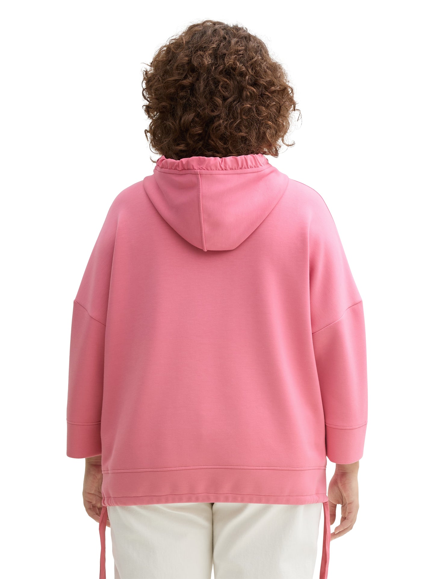 Plus Size - Hoodie Sweatshirt aus Scuba