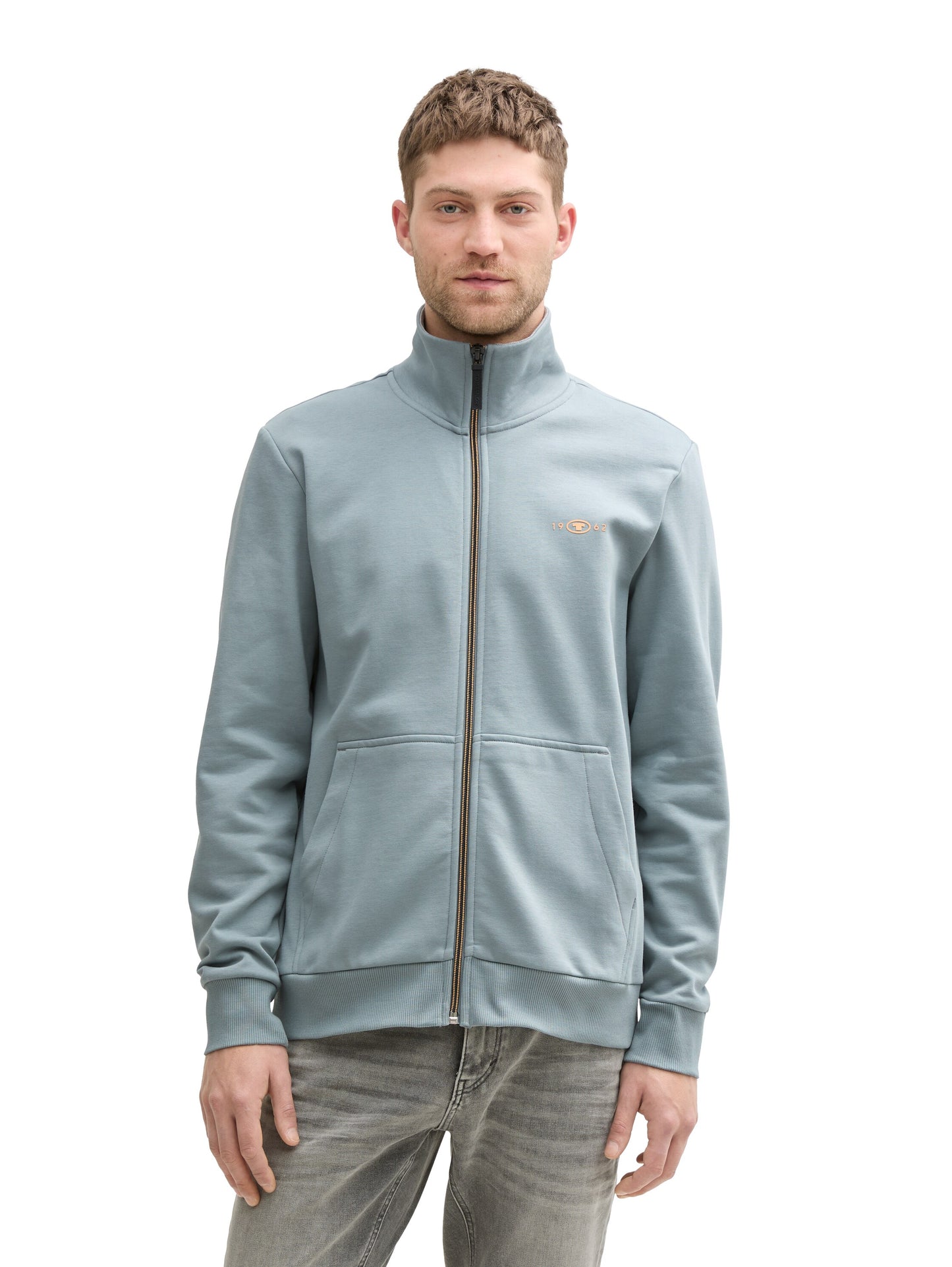 Sweatjacke mit Stehkragen