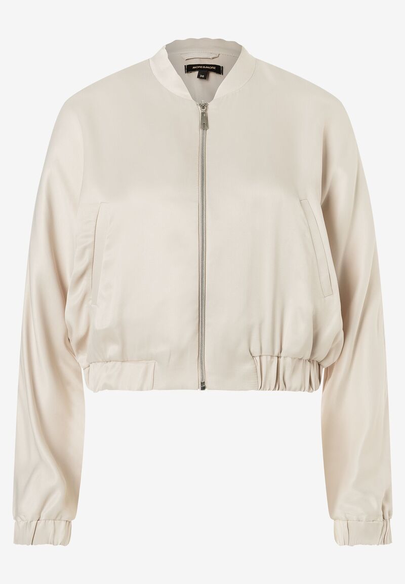 Satin-Blouson  powder creme  Frühjahrs-Kollektion