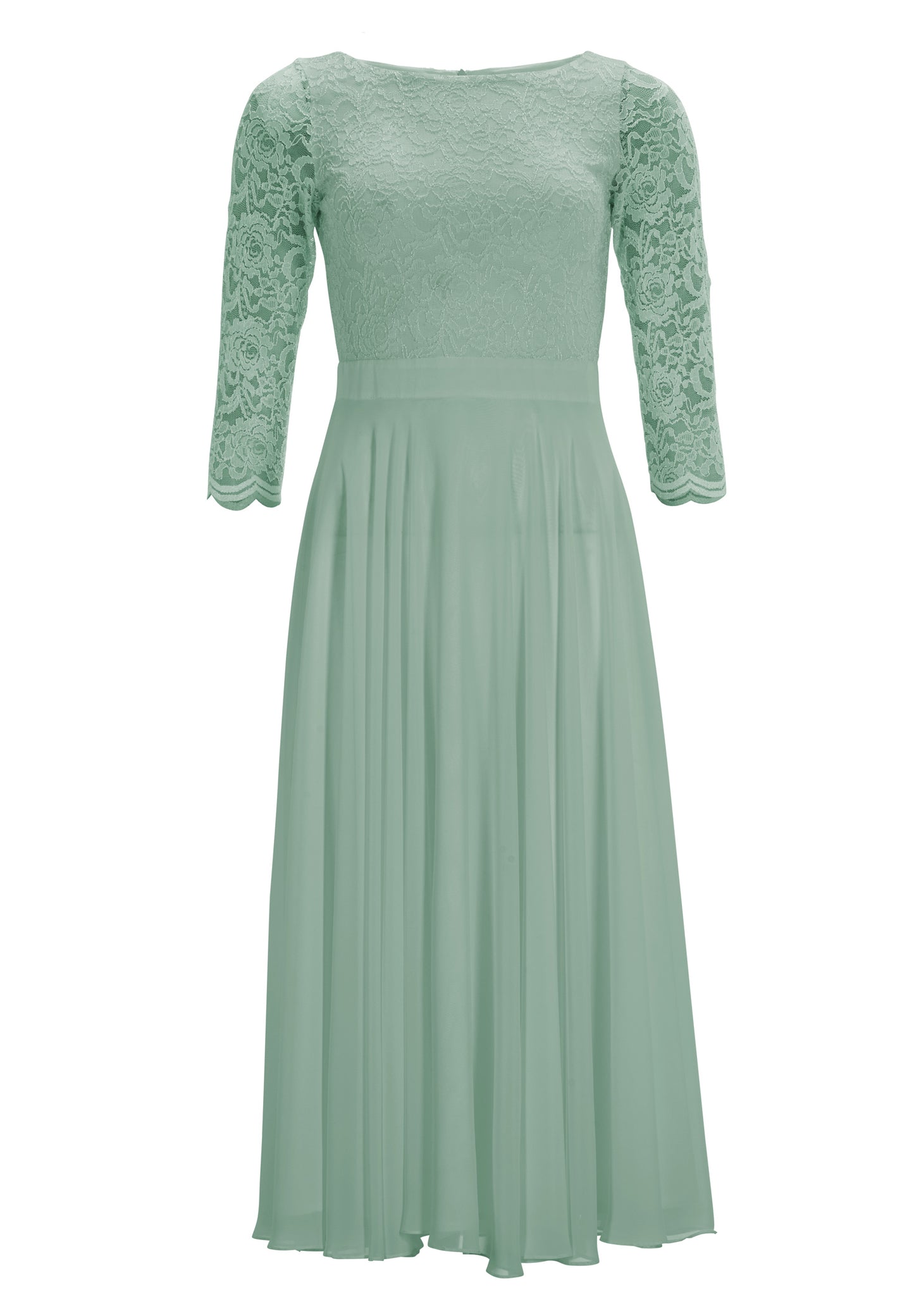 Cocktailkleid aus Spitze und Chiffon