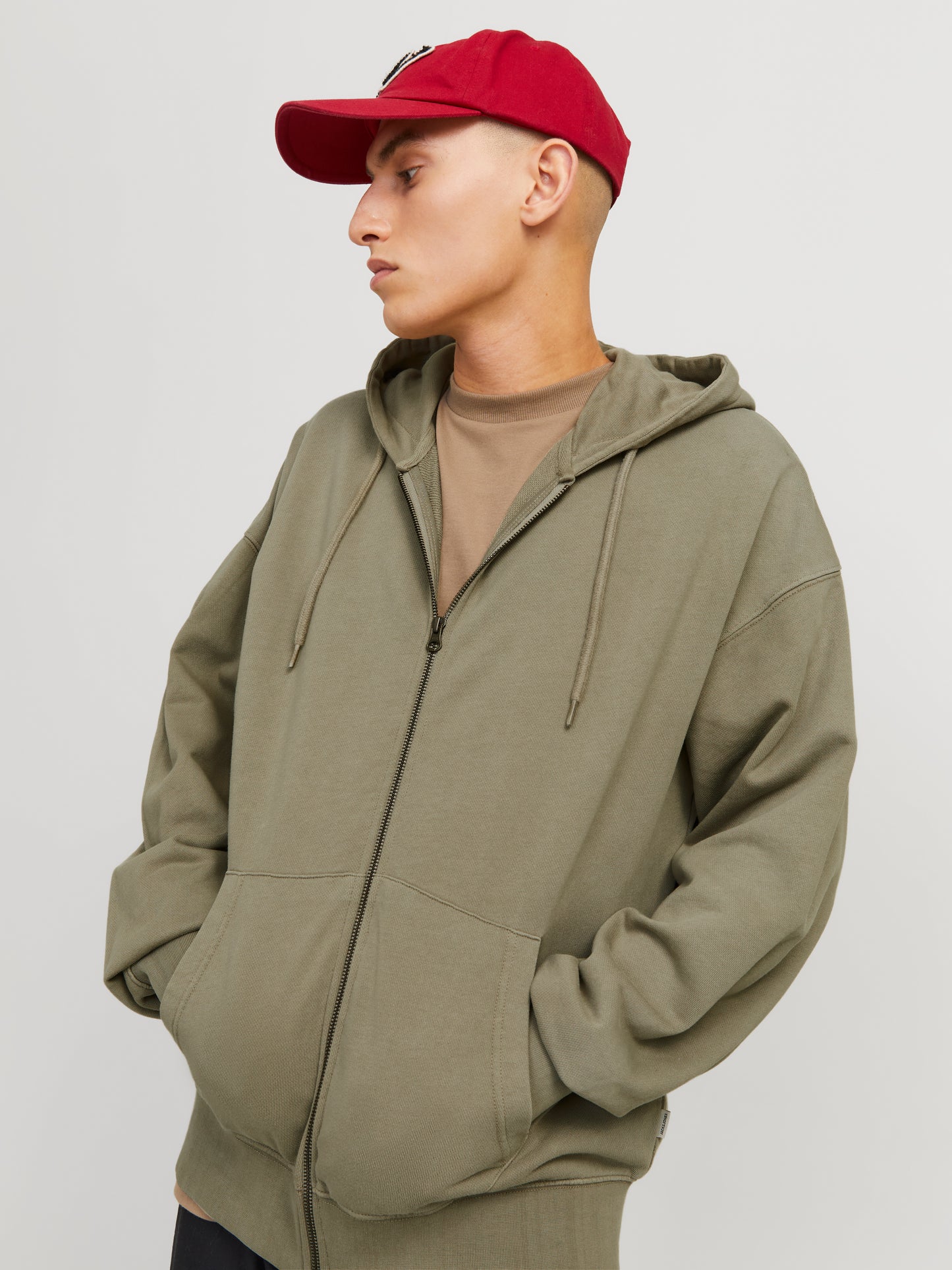 JJECHARGE FADED SWEAT ZIP HOOD NOOS