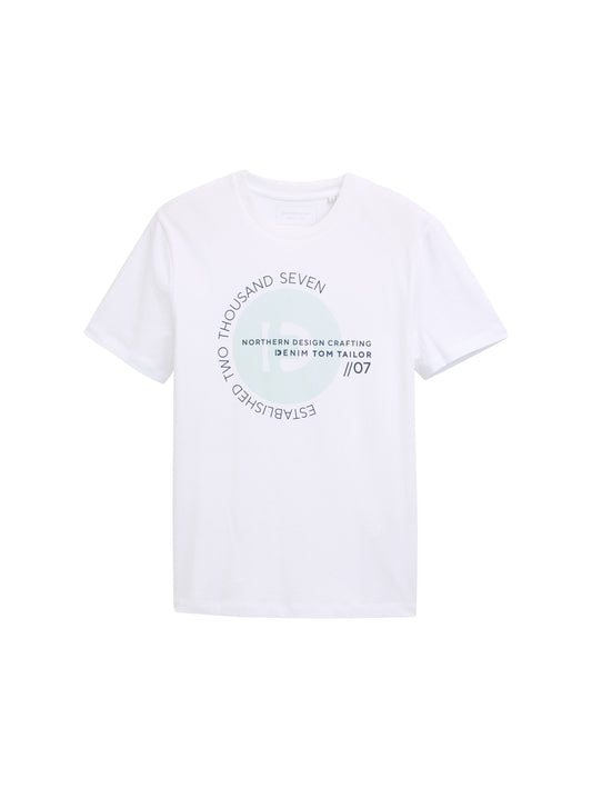 Basic T-Shirt mit Logo-Print