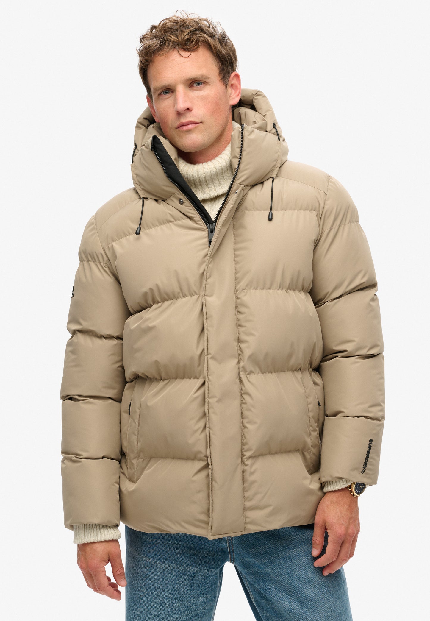Five Baffle Sports Steppjacke mit Kapuze