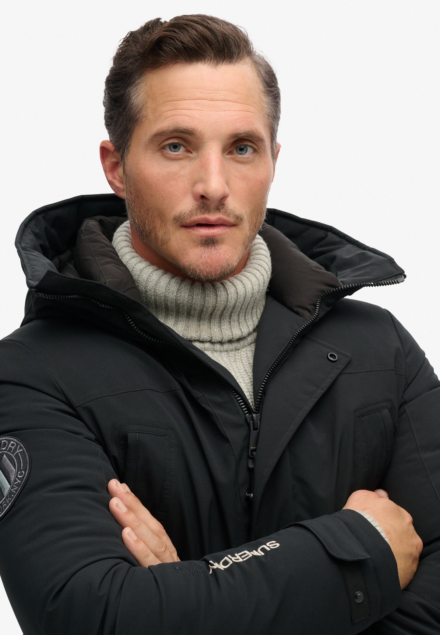 City Gepolsterter Parka Mantel