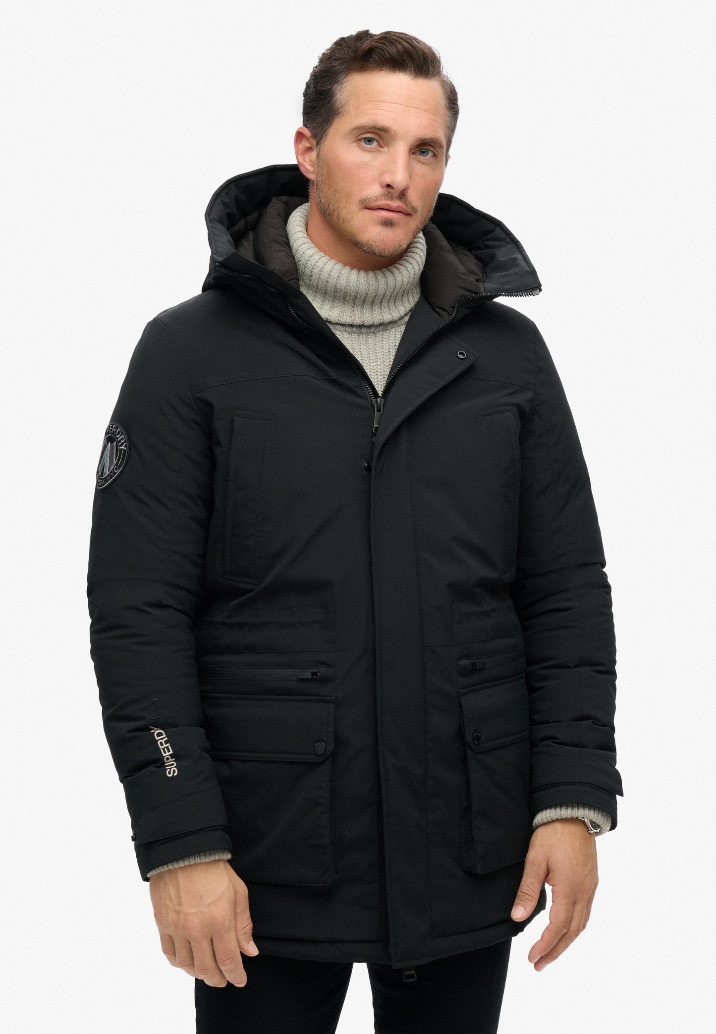 City Gepolsterter Parka Mantel