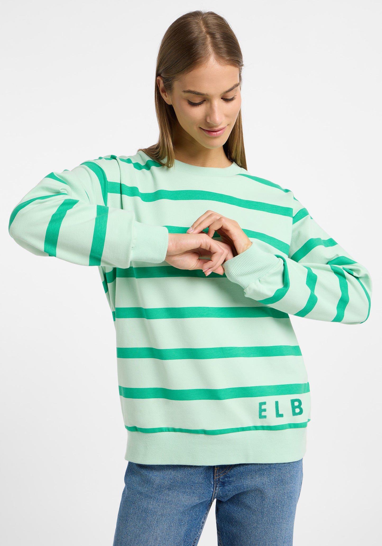 ESW_Meret_Sweatshirt, MELLOW MINT + KELLY GREEN