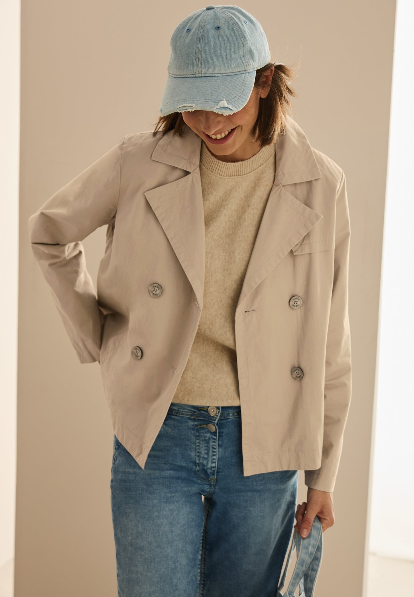 Kurze Trench Jacke