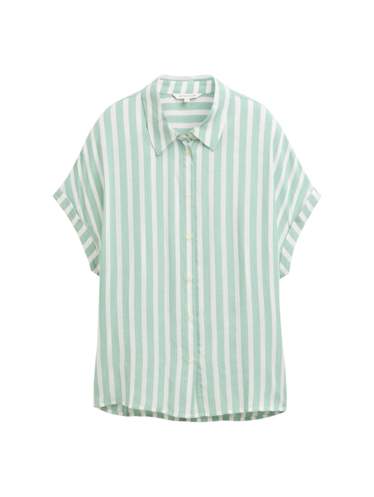 Loose Fit Bluse mit Streifenmuster