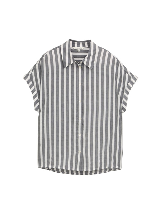 Loose Fit Bluse mit Streifenmuster
