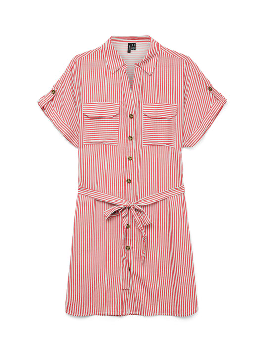 VMBUMPY SS SHORT SHIRT DRESS WVN GA NOOS