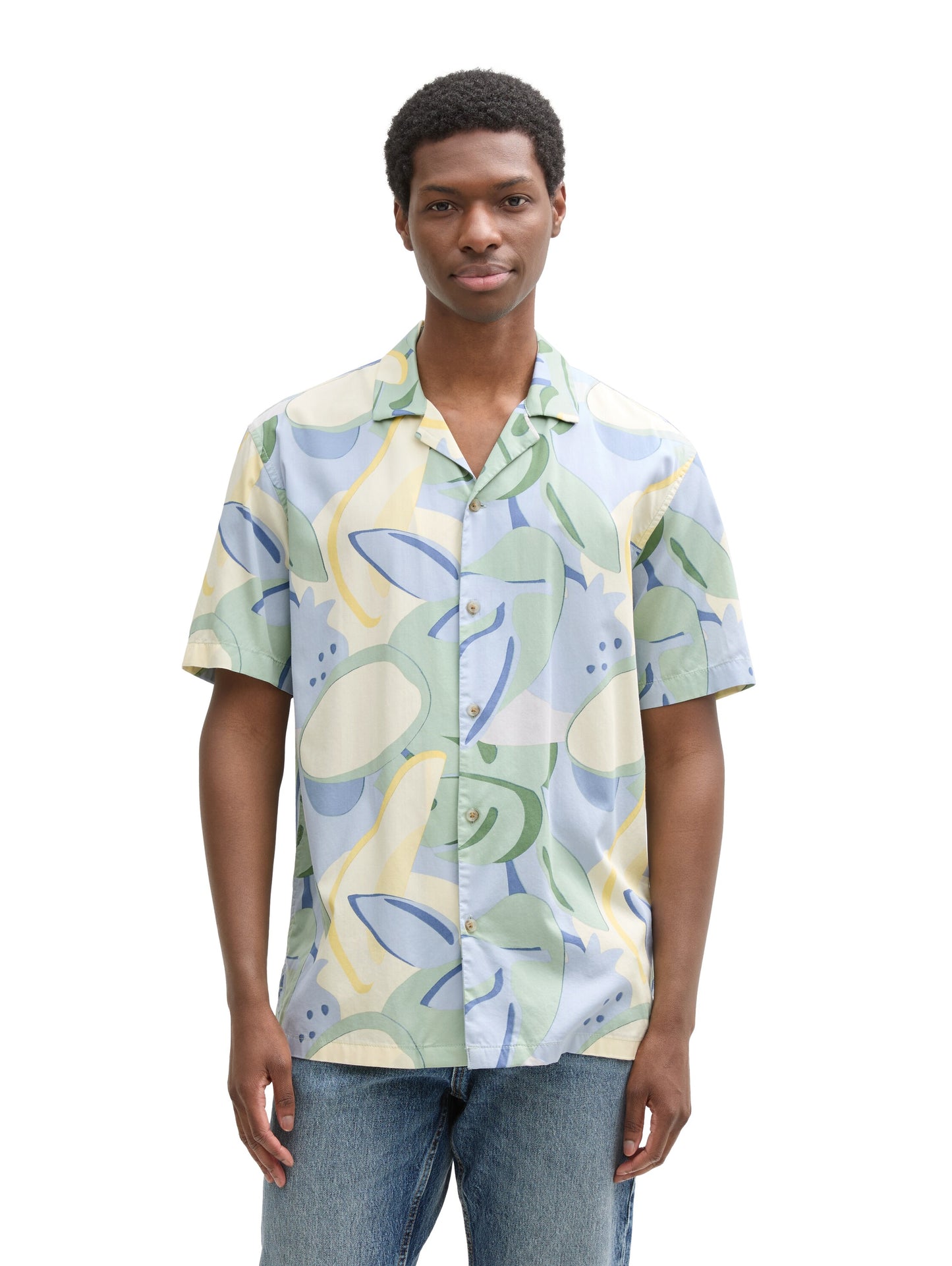 Relaxed Fit Kurzarmhemd im Hawaii-Look