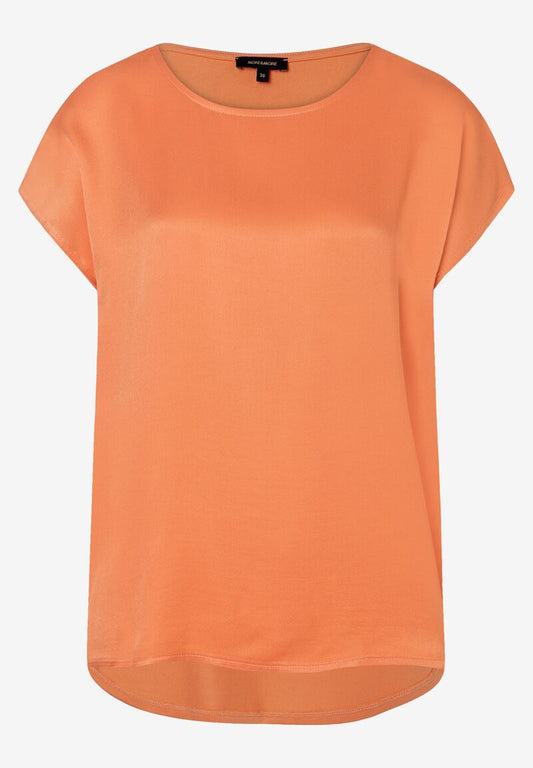 Shirt mit Satinfront  smooth melon  Sommer-Kollektion