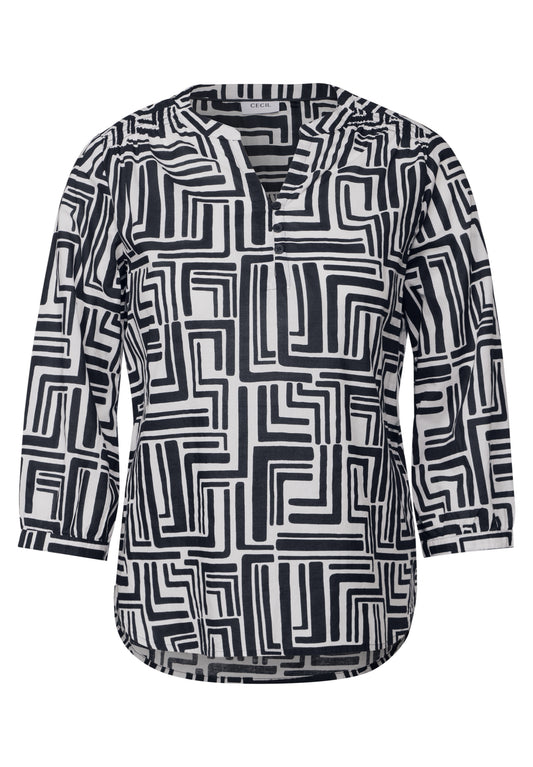 Gemusterte Bluse