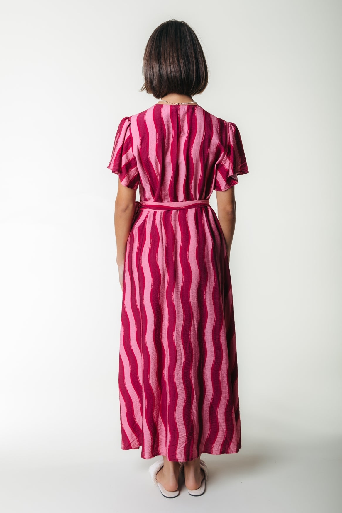 Ava Striped Real Wrap Maxi Dress SS