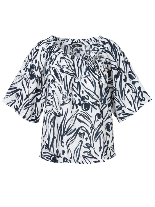 Bluse Rundhals 1/2 Arm Druck