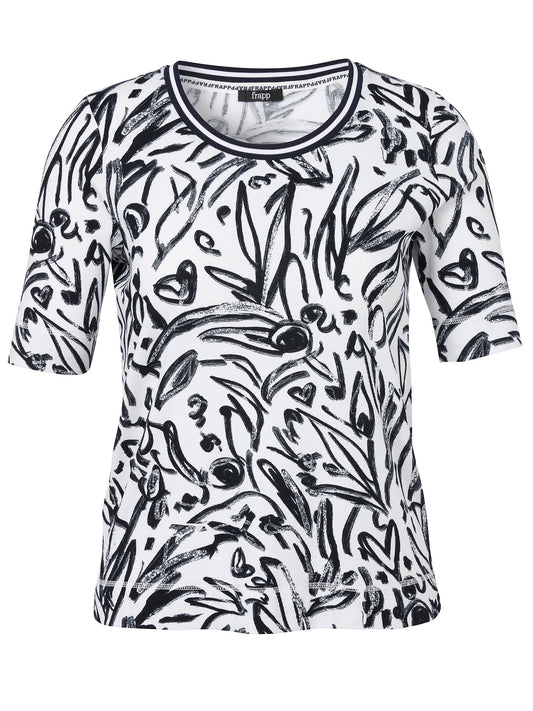 T-Shirt Rundhals 1/2 Arm Druck