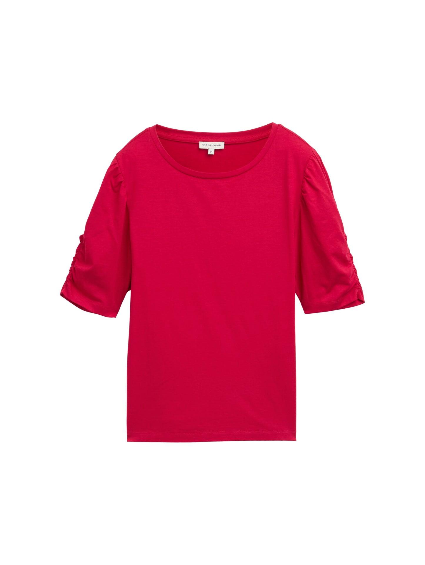 T-Shirt mit Raffärmeln