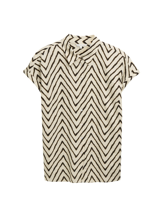 Plus Size - Loose Fit Bluse mit Leinenanteil