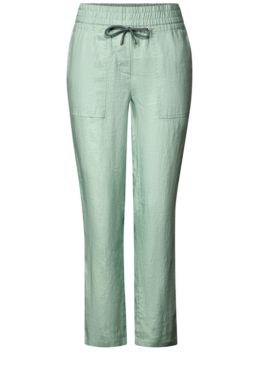 Leinenhose im Casual Fit