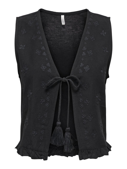 ONLJAKIRI LINEN S/L EMB VEST PTM