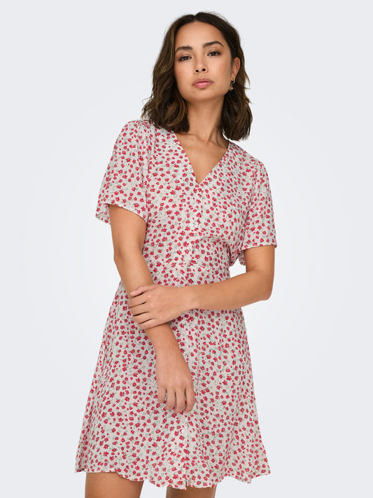 ONLEVIDA S/S SHORT DRESS WVN NOOS