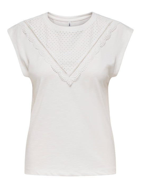 ONLDELIA LIFE S/L O-NECK MIX TOP BOX JRS