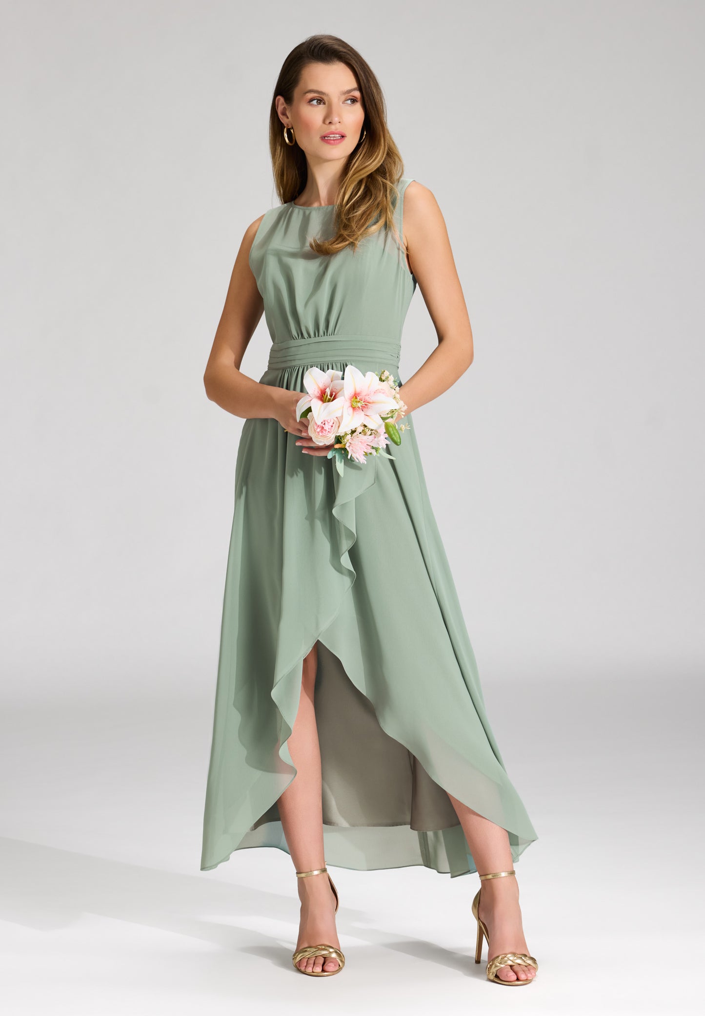 Abendkleid mit Vokuhila Rock