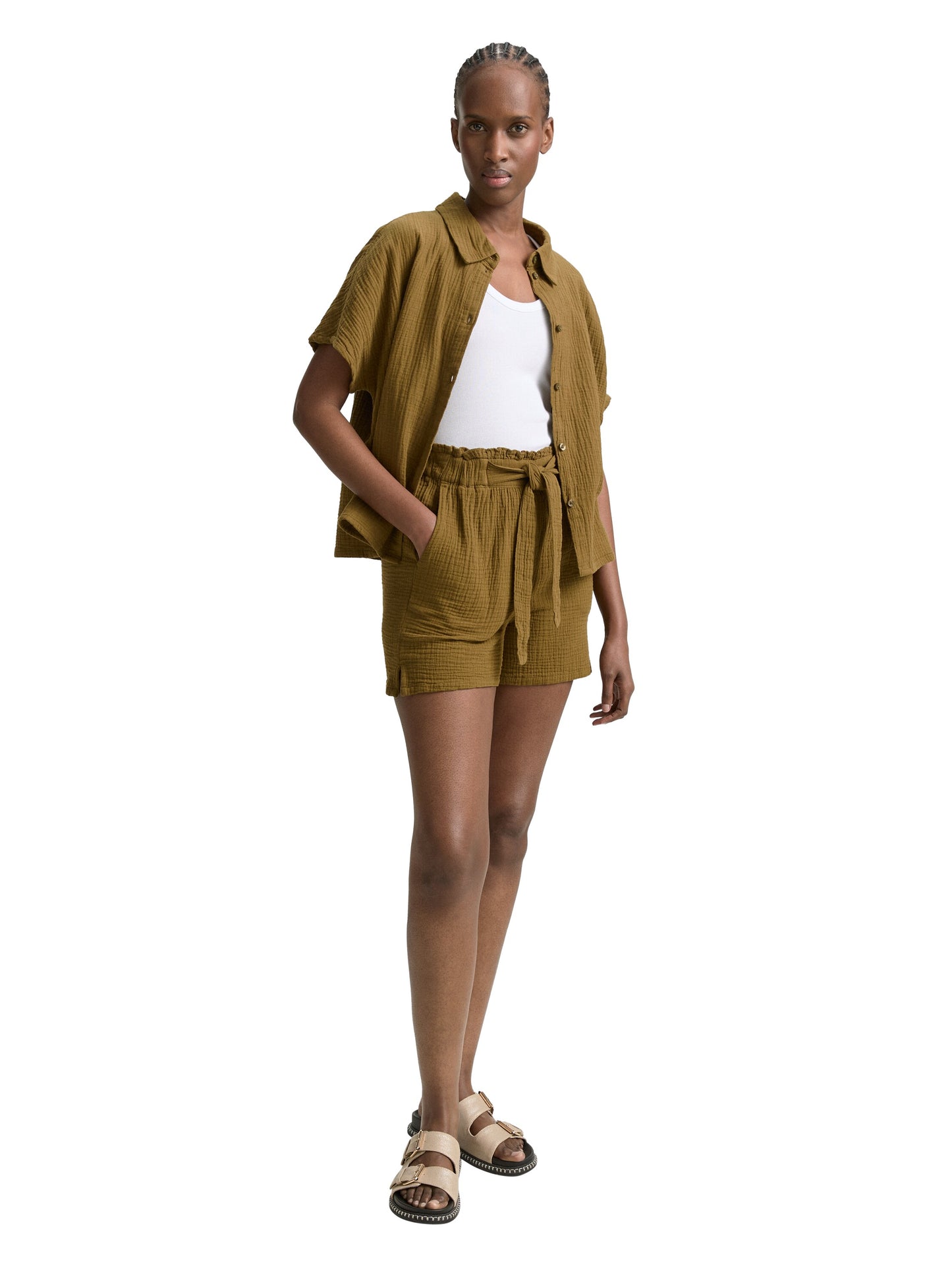 Musselin Relaxed Shorts