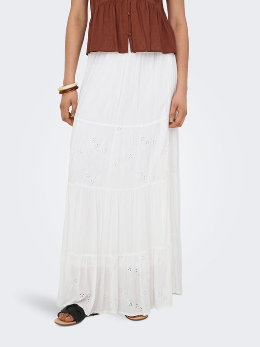 ONLCHIARA BRODERIE LONG SKIRT PTM