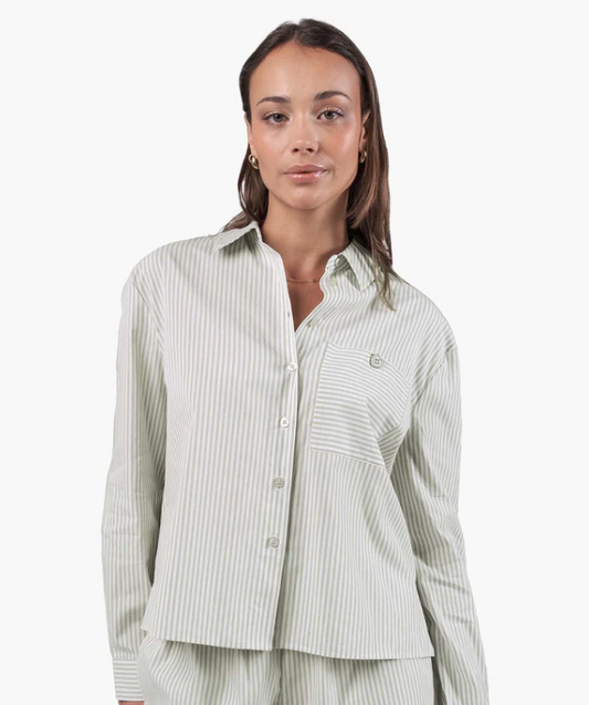 Meryl Stripes Longshört, sage