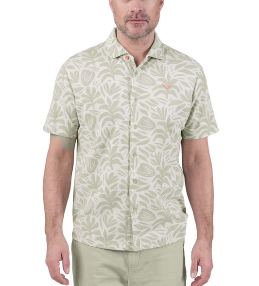 Austin Flowers Hemd, vacay sage