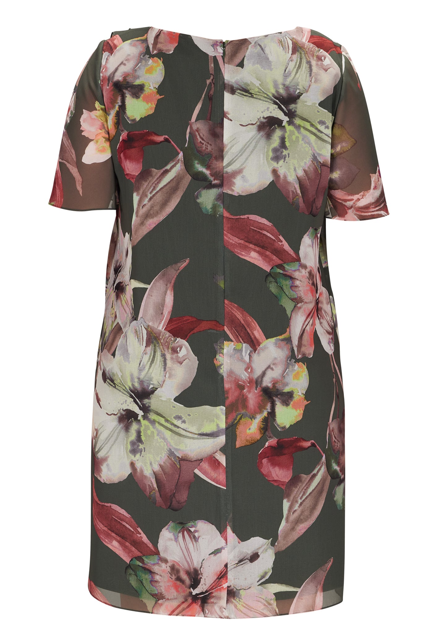 Curve / Hängerchen im Lagenlook aus nachhaltigem Chiffon mit Blumendruck