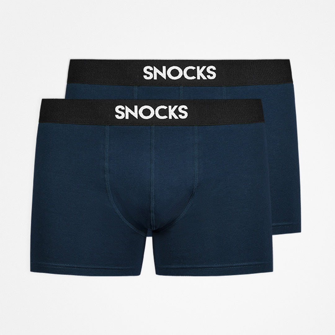 Boxershorts without Logo Men, 2pcs, Navy/Grey