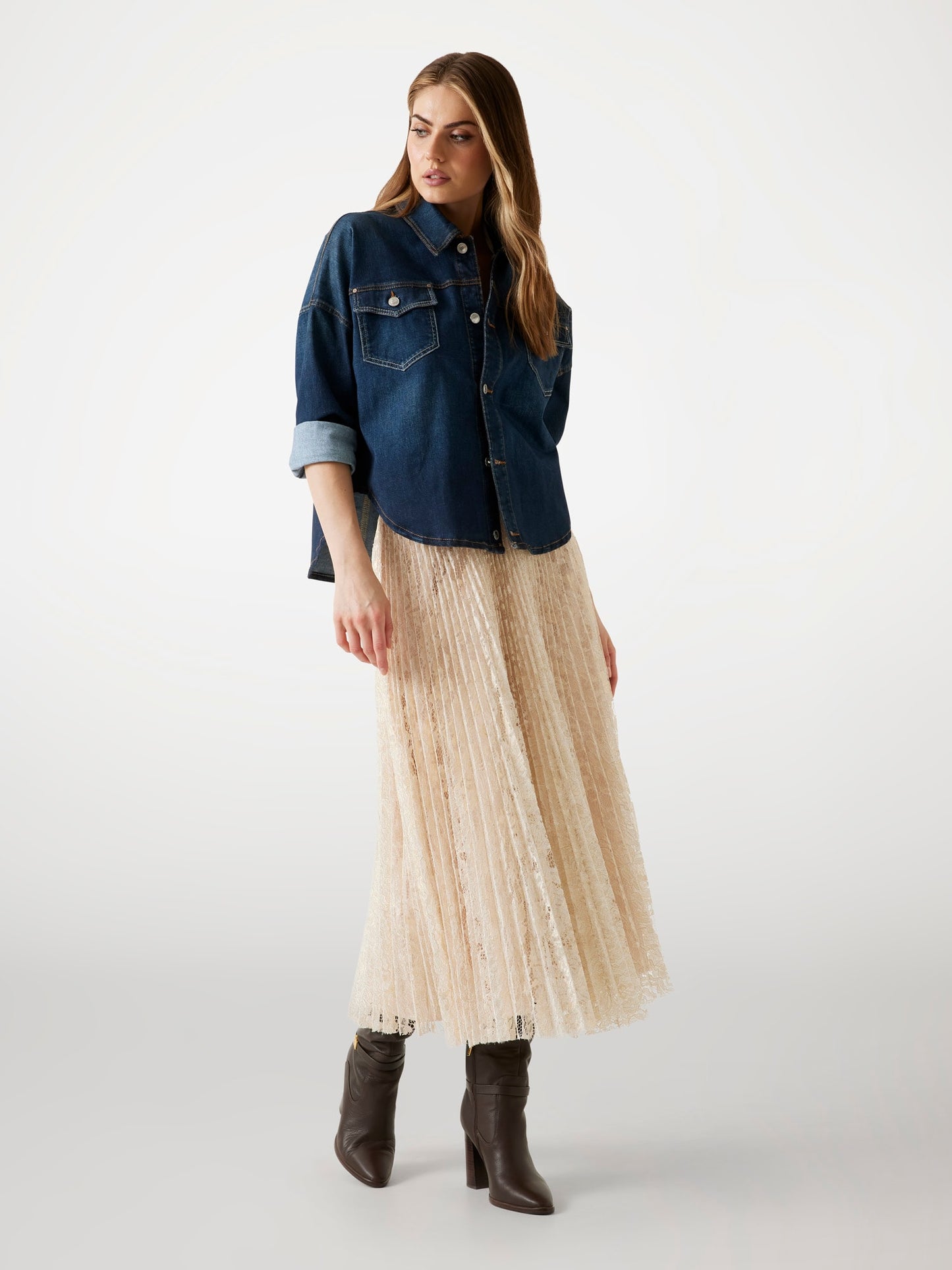 CHARLOTTE PLEATED SKIRT