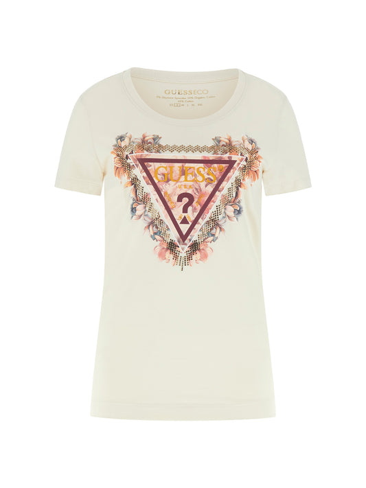 SS TRIANGLE FLOWERS TEE