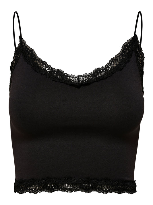 ONLVICKY  LACE SEAMLESS CROPPED TOP NOOS