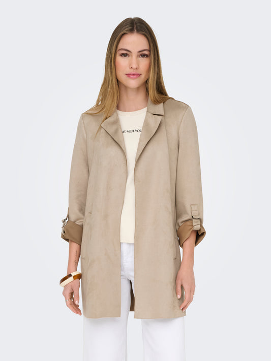 ONLJOLINE FAUX SUEDE COAT LIFE CC OTW