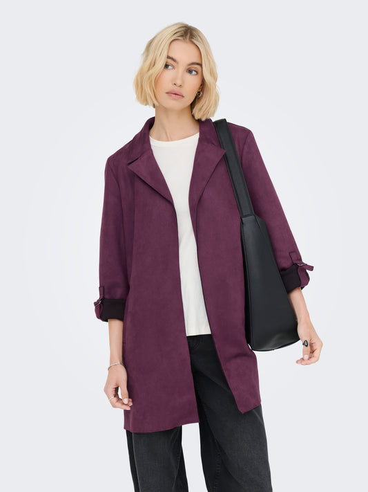 ONLJOLINE FAUX SUEDE COAT LIFE CC OTW