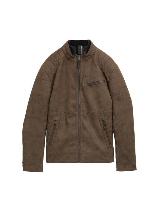 Bikerjacke aus Kunstleder
