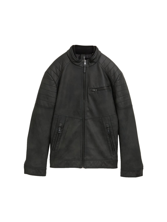 Bikerjacke aus Kunstleder