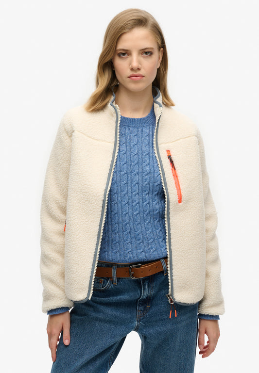 Outdoor Fleecejacke mit durchgehendem Reißverschluss