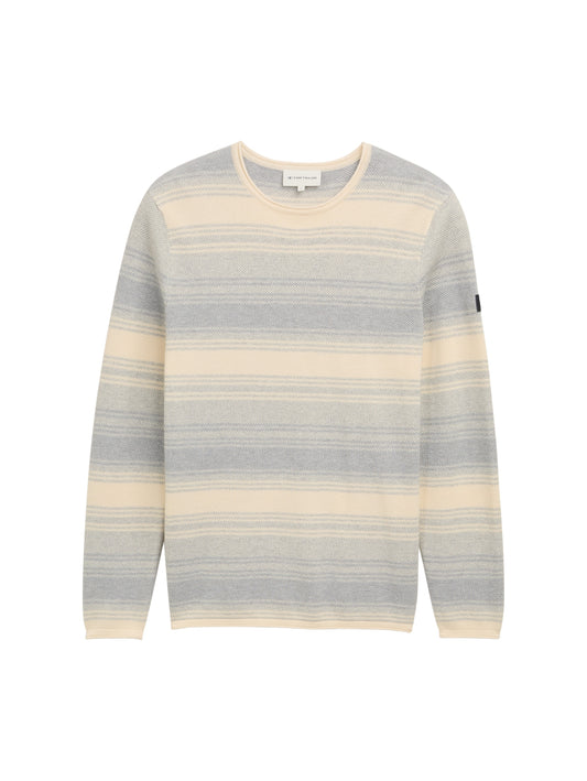 Strickpullover im Streifenmuster