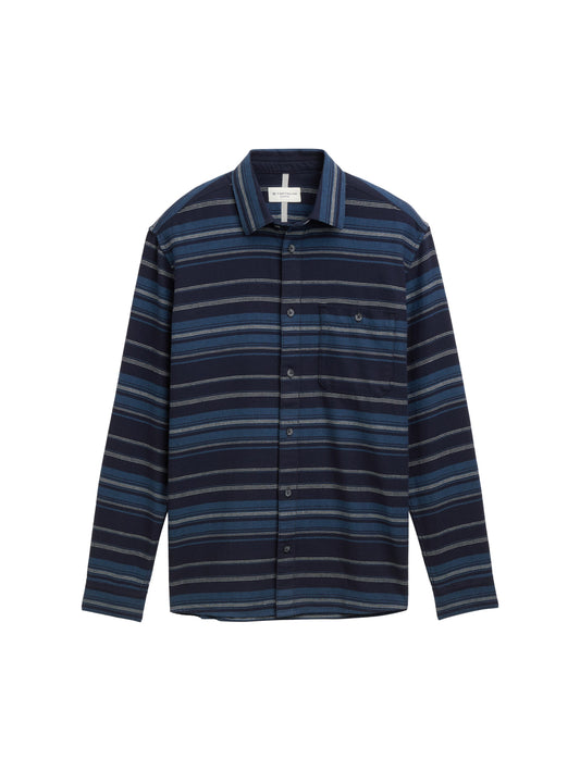 Comfort Fit Hemd mit Streifenmuster