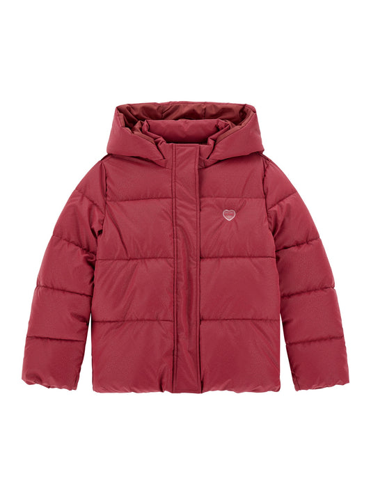HOODED LS PADDED PUFFER W/ZIP