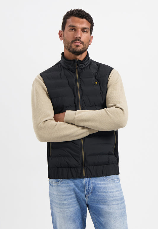 Bodywarmer Padded Sealed Mix With Knit