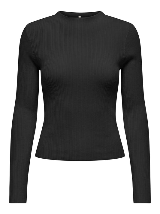 ONLCOCO LIFE LS RIB MOCK NECK CC KNT