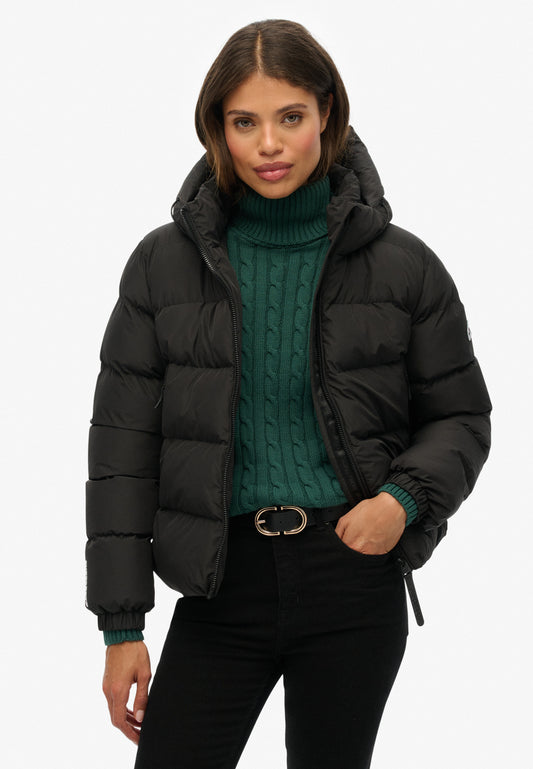 Sportliche Kapuzen-Steppjacke