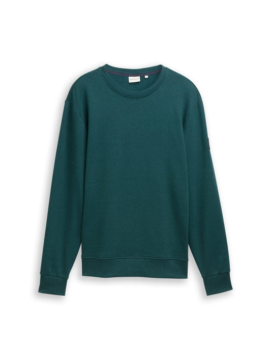 Sweatshirt in Melange-Optik